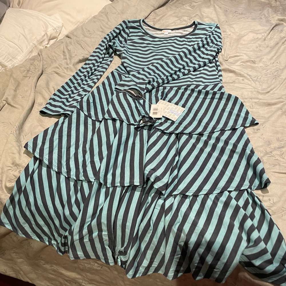 Lularoe tiered ruffle skirt dress, size XL, nwt